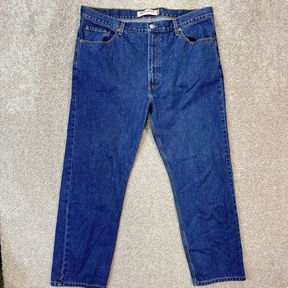 Levi's Jeans Mens 40x30 505 Regular Fit Blue Straight Leg Denim EUC